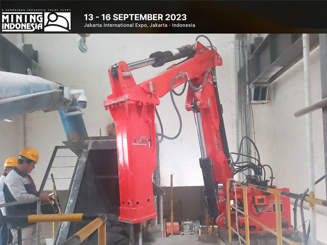 YZH Rockbreaker Boom System Will Show At The Indoneisa Mining Exhibition