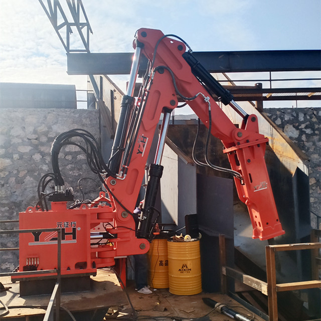 YZH Stationary Type Pedestal Rock Breaker Boom Systems 