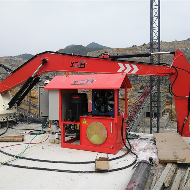 YZH Mining Stationary Rockbreaker Boom System