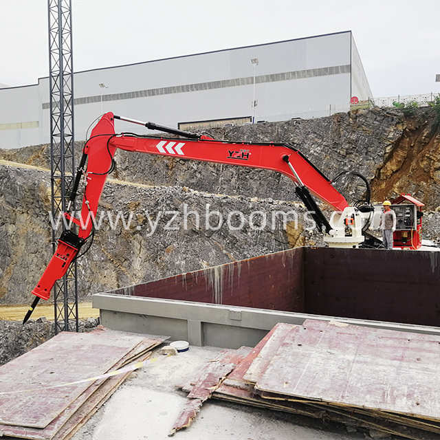 YZH High-quality Static Rock Breaker Boom System for Mining Site