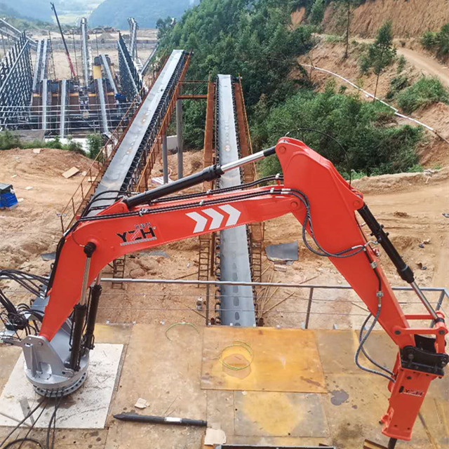 YZH Stationary Pedestal Boom Rockbreaker System