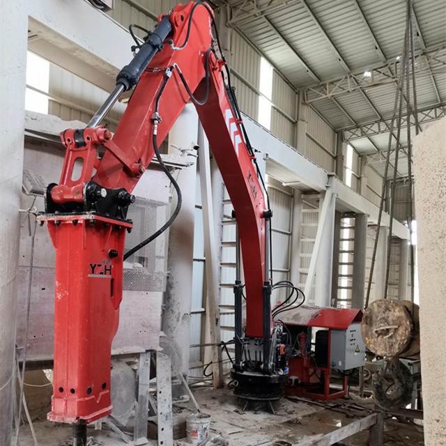 YZH Stationary Pedestal Boom Rockbreaker System