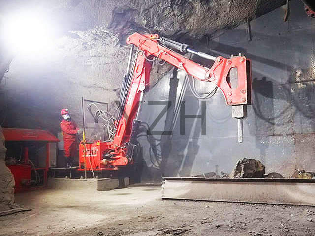 underground mining rock breaker