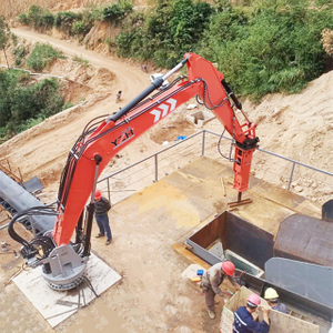 YZH Stationary Pedestal Boom Rockbreaker System