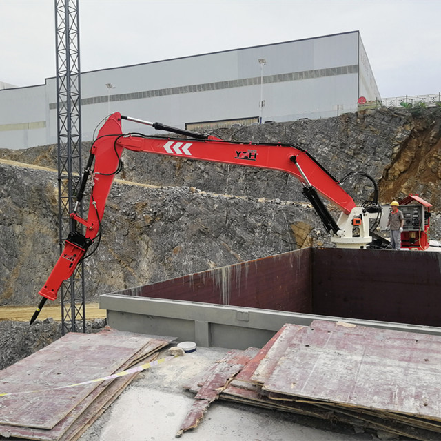 YZH Mining Stationary Rockbreaker Boom System
