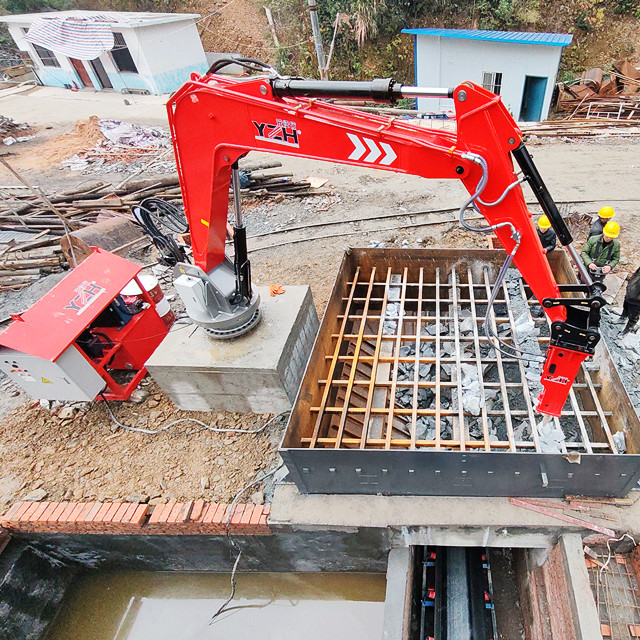 YZH WHEN1510 Stationary Pedestal Rockbreaker Boom