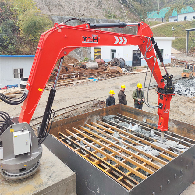YZH WHEN1510 Stationary Pedestal Rockbreaker Boom