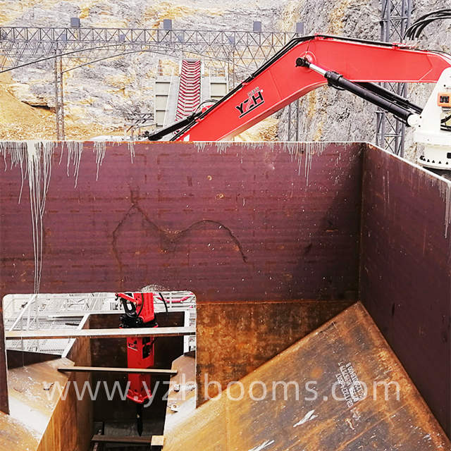 YZH High-quality Static Rock Breaker Boom System for Mining Site