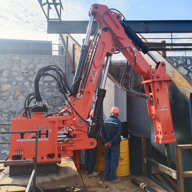 YZH Stationary Type Pedestal Rock Breaker Boom Systems 