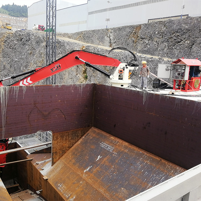 YZH Mining Stationary Rockbreaker Boom System