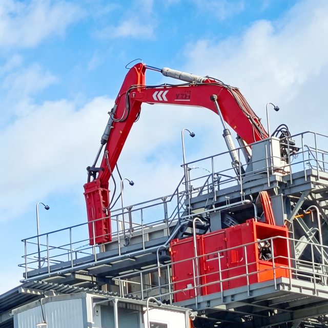 YZH Intelligent Stationary Hydraulic Rock Breaker Boom System for Aggregate | OEM & ODM Customizable