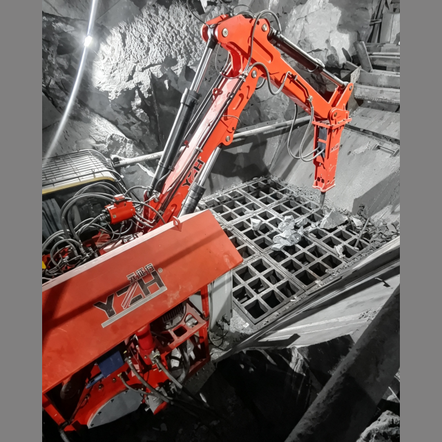 YZH BB450 Stationary Pedestal Rockbreaker Boom