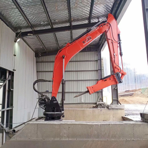 Stationary Pedestal Hydraulic Rockbreaker Boom System