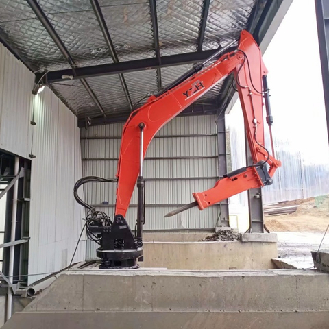 Stationary Pedestal Hydraulic Rockbreaker Boom System