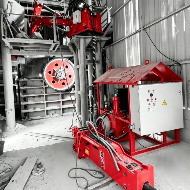 Stationary Boom Crushing System