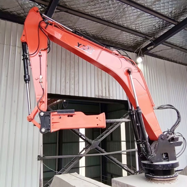 Stationary Pedestal Hydraulic Rockbreaker Boom System